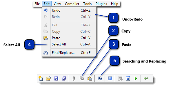 Editing, Searching and Replacing