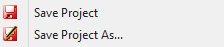 5. Save Project